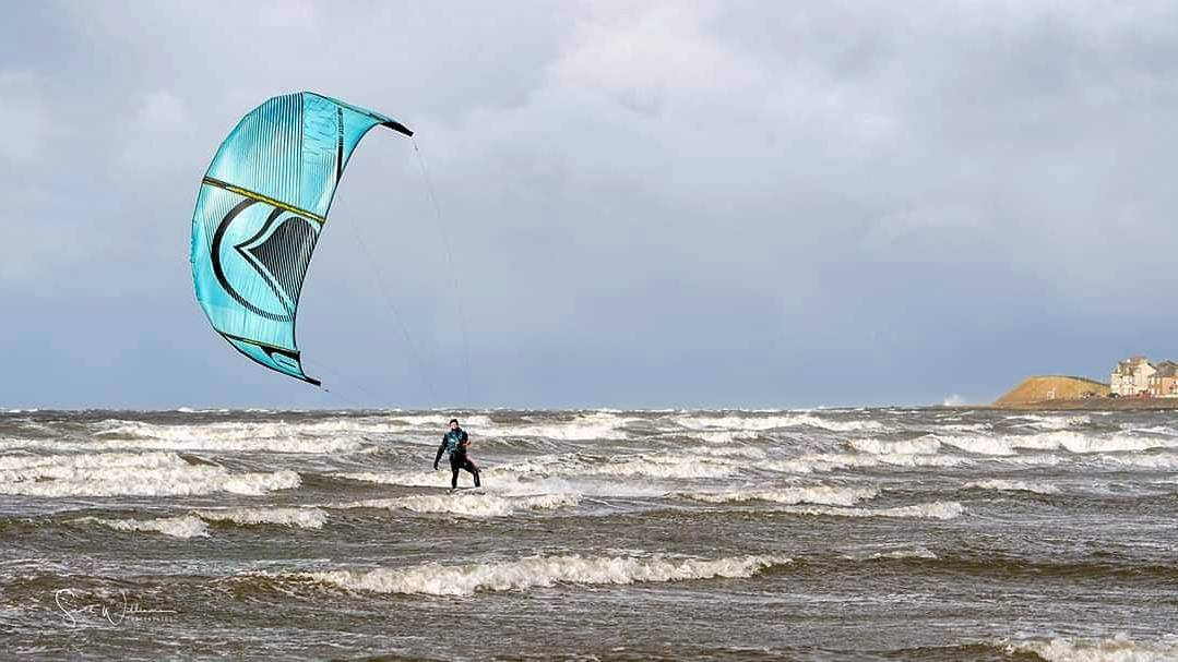 WinterStorm Big Air Kite Surfing Kite Surf Scotland Troon Rock